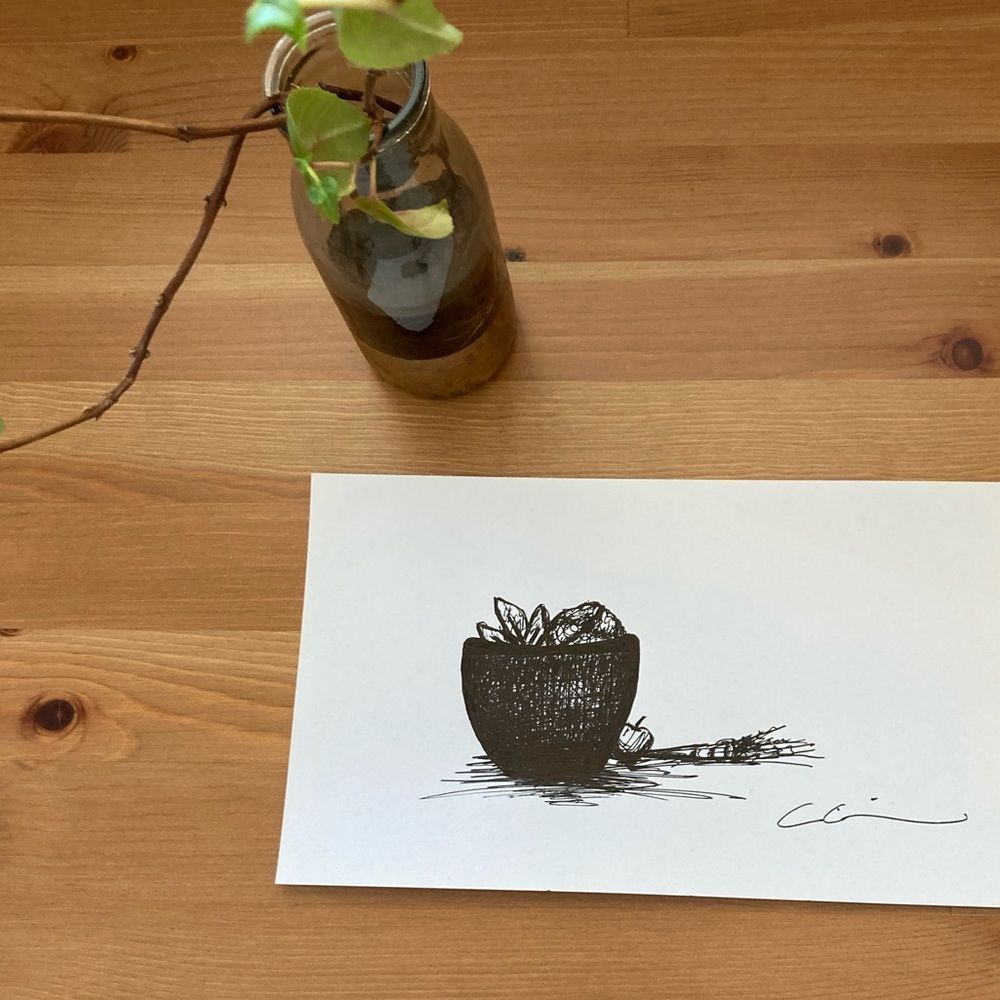 New Original Signed Artwork Ink on Paper